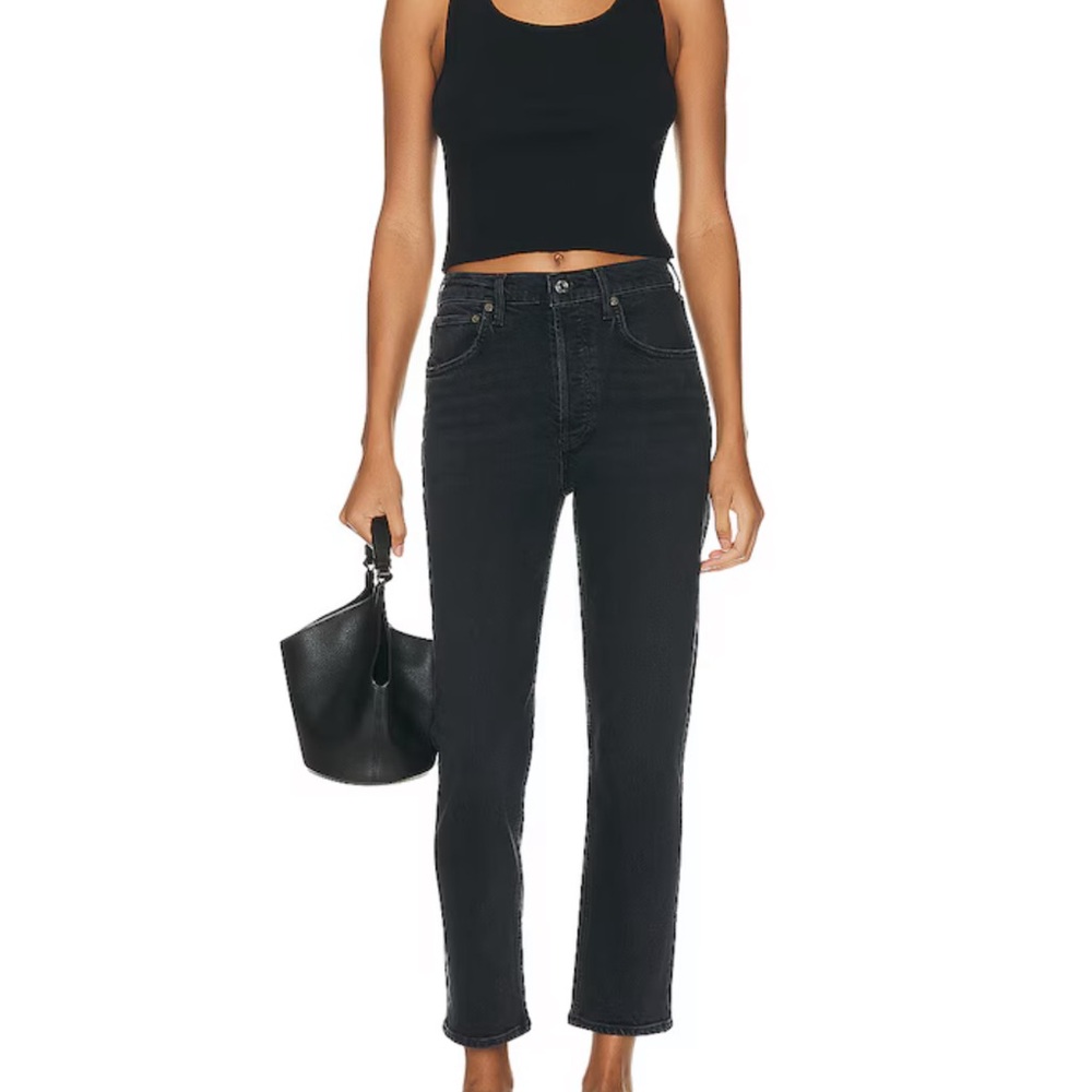 AGOLDE Rylie High Rise Crop